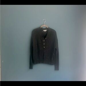 American‎ Eagle dark gray speckled knit sweater women’s size small